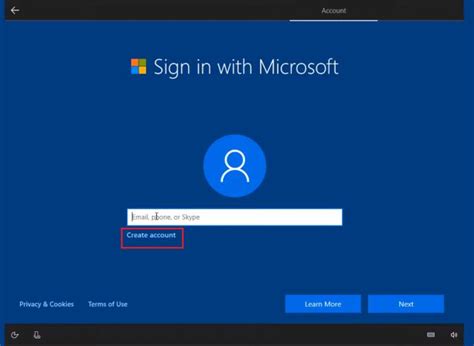 Windows 10 Local Account Setup 的图像结果