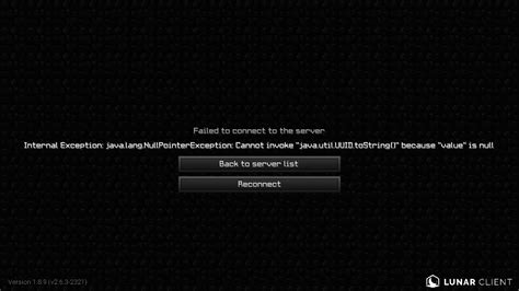 Image result for Lunar Client Authentication Error