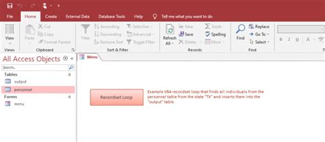 Image result for MS Access VBA Record Set Tutorial