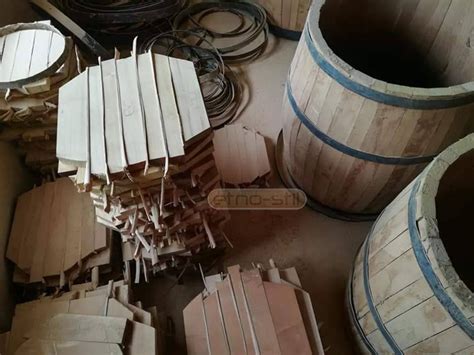 Larger wooden barrels