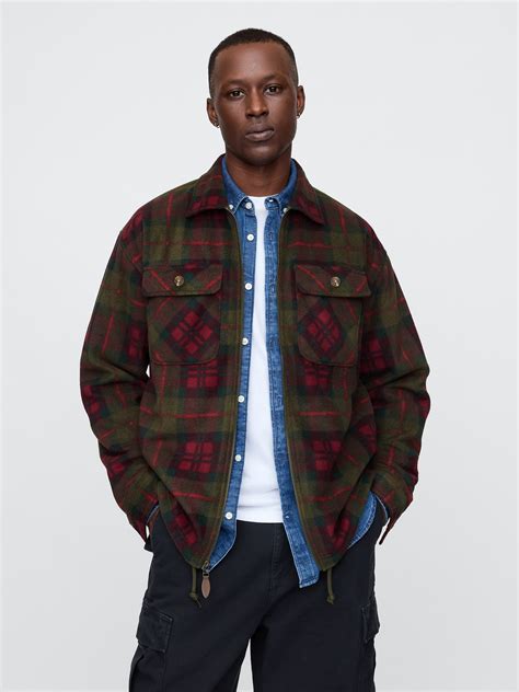 Plaid Shirt Jacket | Gap