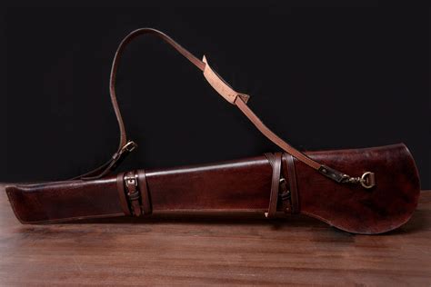 Leather Rifle Case - Handcrafted Western Scabbard by Hulara