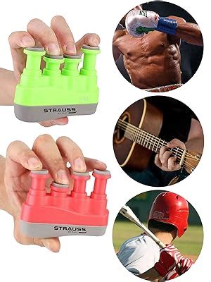 Strauss Adjustable Square Finger Hand Grip | Grip Strength Trainer & F ...