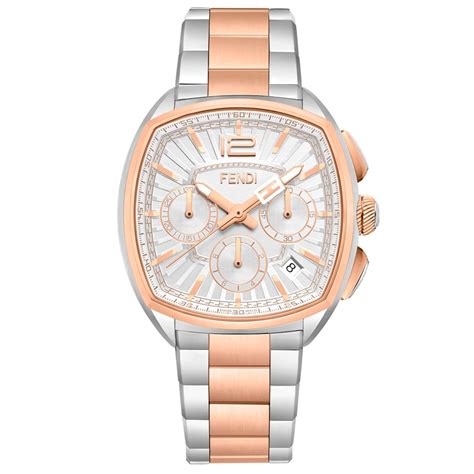 Hiyath -FENDI TIMEPIECES Momento Chronograph White Tonneau Dial Women's ...