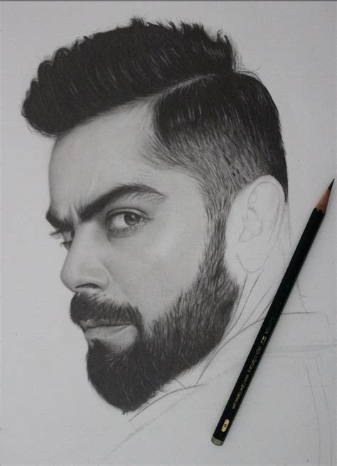 Virat Kohli Art Drawing - Drawing Skill