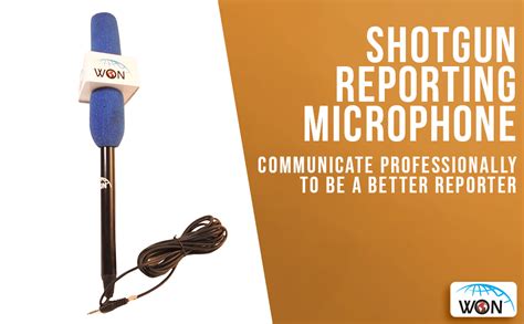 WON Professional Short Gun for Reporter News TV Youtuber Journalist Mic ...