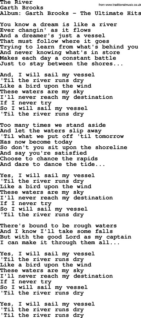 Garth Brooks The River