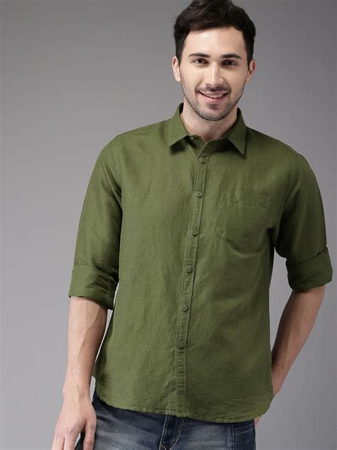 Mens Shirt Olive Green at Audrey Nixon blog