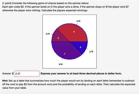 Solved Consider the following game of chance based on the | Chegg.com