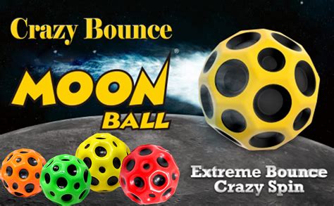 Zest 4 Toys Crazy Bounce Moon Ball for Kids with Soft Rubber Stress ...
