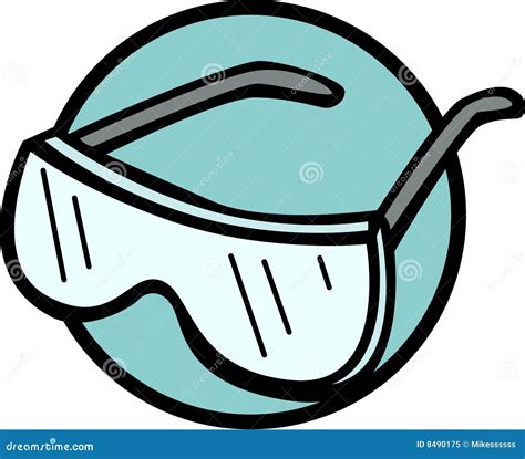 Safety Goggles Vector Illustration Stock Vector - Illustration of ...
