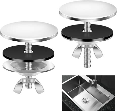 Amazon.com: 2PCS 2 Inch Sink Hole Cover, Stainless Steel Kitchen Sink ...