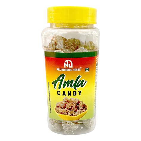 Palindrome Herbs Dry Soft Fresh Amla Candy, Indian Gooseberry Pure and ...
