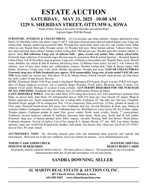 May Auctions - Al Martin