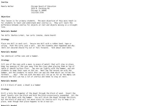 Lesson Plan On Inertia 的图像结果