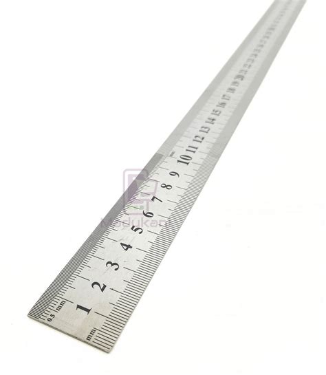 100cm Long Graduated Stainless Steel Printable Straight Metal Ruler ...