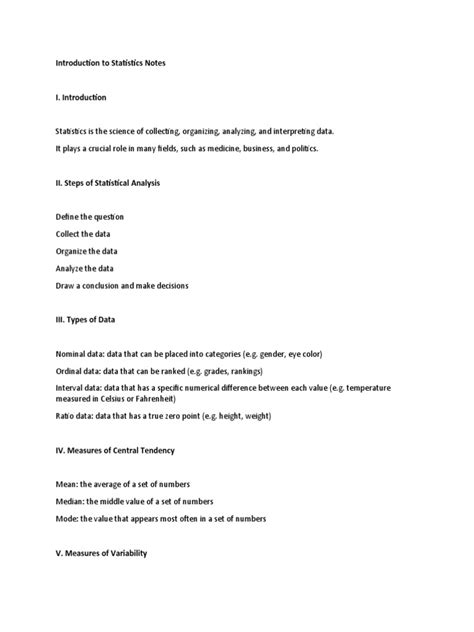 Introduction to Statistics Lecture Notes 的图像结果