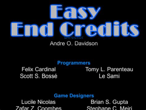 Unity Credits 的图像结果