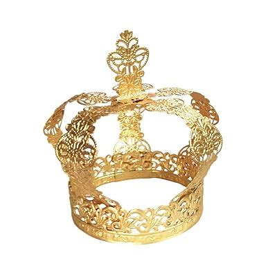 Buy BESTONZON Crown Cake Topper Birthday Cake Crown Decoration Flower ...