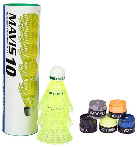 Buy Yonex Mavis 10 Nylon Shuttlecock, Yellow, Pack of 6 | Made in Japan ...