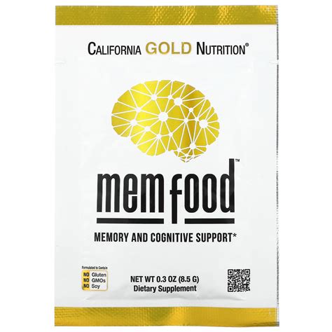 California Gold Nutrition, MEM Food, Memory & Cognitive Support, Indiv