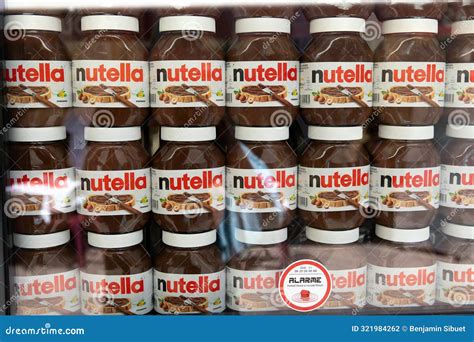 Display of Nutella Jars in a Store Editorial Photography - Image of ...