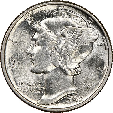 1942 Mercury Dime Prices | Ungraded, NGC, PCGS Values