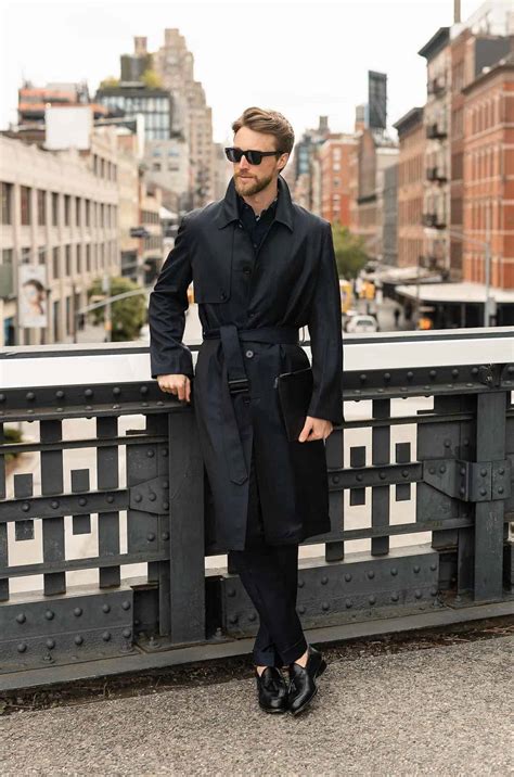 Black Coat Men's Outfit at Michael Dittmer blog