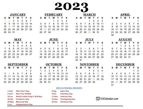 Pages Calendar Template 2023 - Printable Word Searches