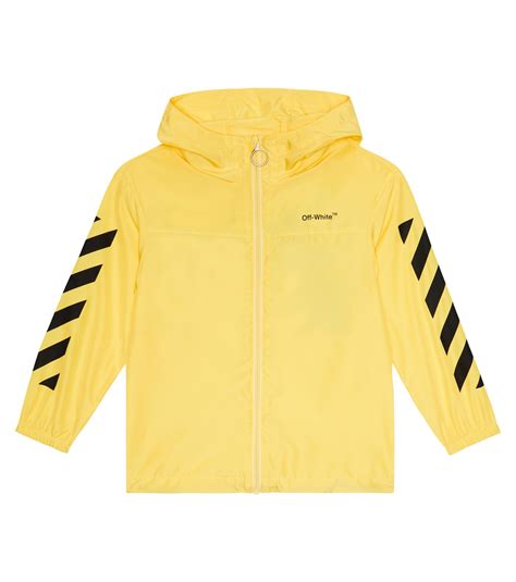 Windbreaker jacket in yellow - Off White Kids | Mytheresa