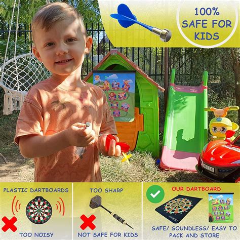 Buy Magnetic Dart Board for Kids - Magnetic Dart Board for Boys - 18.5 ...