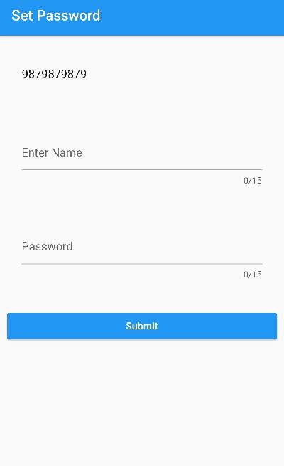 Flutter Firebase Phone Authentication and Firebase Database example
