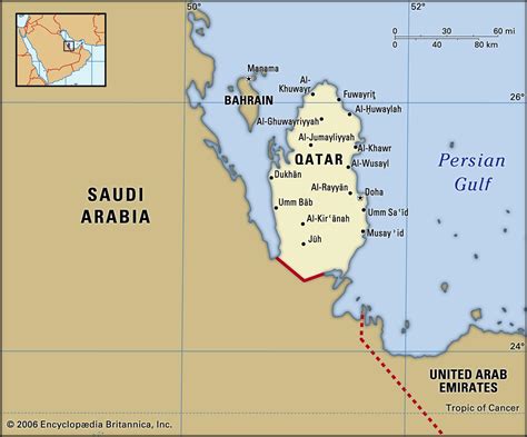 Qatar on world map: surrounding countries and location on Western Asia map