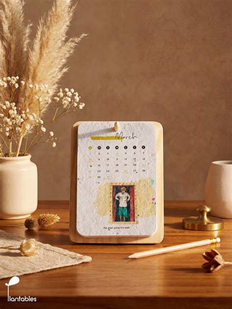 Seasons Plantable Seed Paper Calendar 2026 | Sustainable