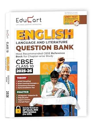 Educart CBSE Question Bank Class 10 English 2025-26 on new Syllabus ...