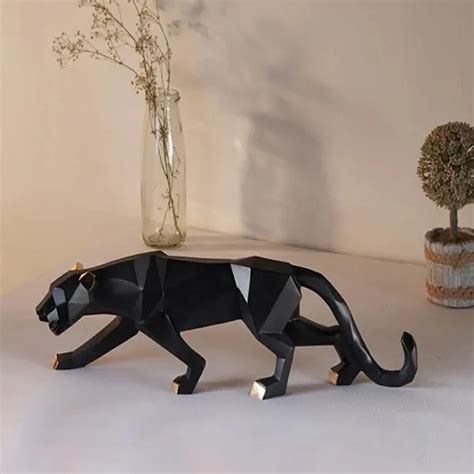 GiftsBazaar Powerful Jaguar Showpiece with Standing Position | Antique ...