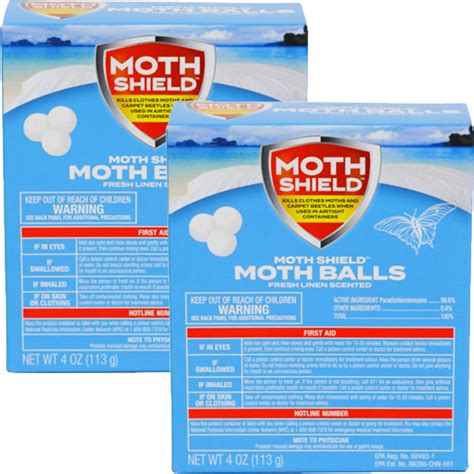 MothShield FRESH LINEN SCENT Moth Balls, Carpet Beetles, Kills Clothes ...