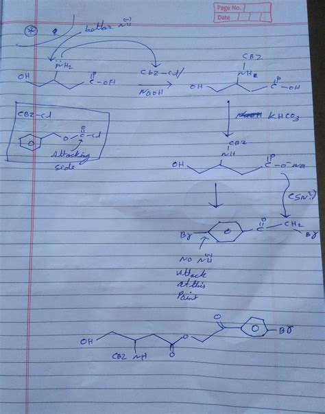 8a dentify the major product (x) in the following reaction nh i)cbzci ...