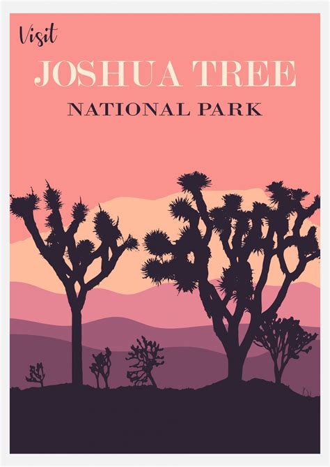 Joshua Tree Travel Poster Free Stock Photo - Public Domain Pictures