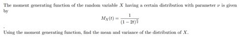 Image result for Moment Generating Function of Random Variable