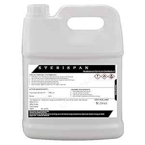 SLA STERISPAN LIQUID HAND SANITIZER 5LITRES- 70% ISO PROPYL ALCOHOL ...