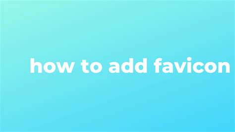 How to Add Favicon HTML 的图像结果