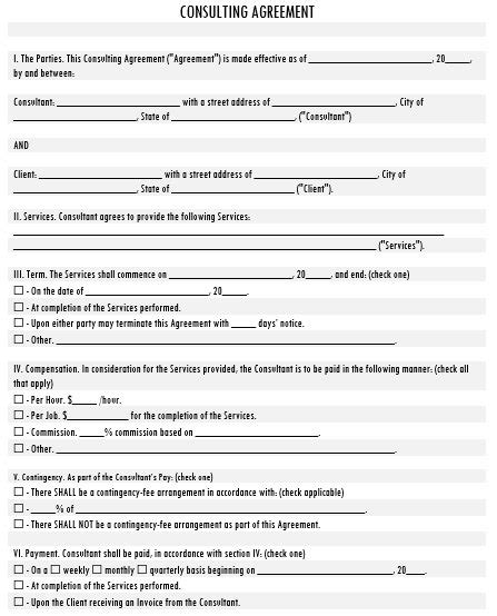 Image result for Personal Service Contract Example