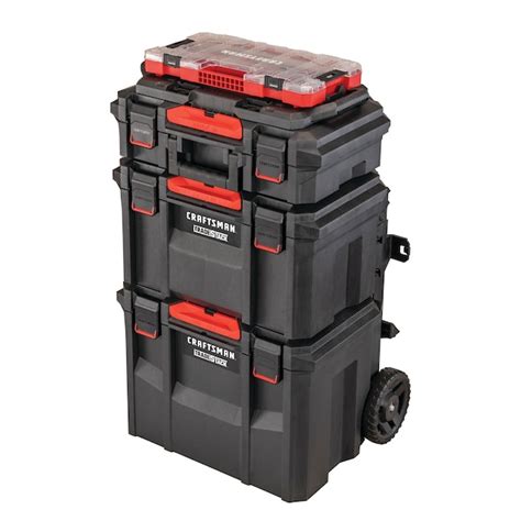 CRAFTSMAN TRADESTACK 22-in W x 33.6-in H x 18-in D Black Plastic ...