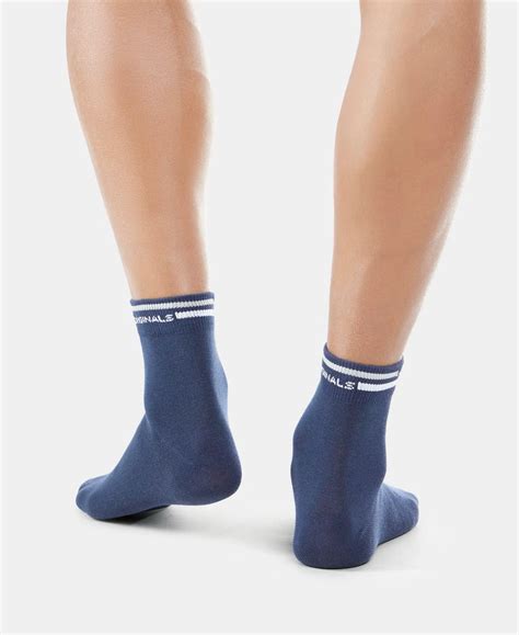 Buy Compact Cotton Elastane Stretch Ankle Length Socks with StayFresh ...