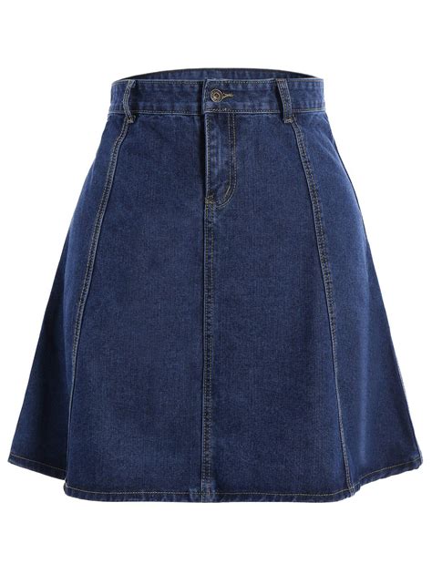 $12.30 A-Line Denim Skirt | Knee length jean skirts, Skirts, Denim ...