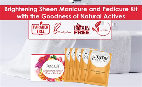 Aroma Treasures Brightening Sheen Mani-Pedi Kit - Single Time, 52 g ...