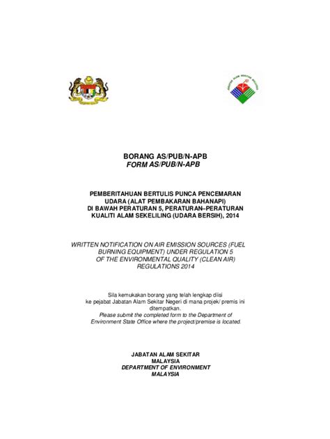 Fillable Online BORANG AS/PUB/N-APB FORM AS/PUB/N-APB Fax Email Print ...