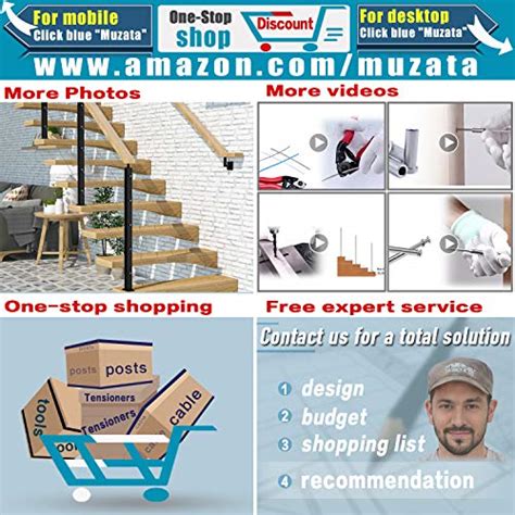 Muzata Drill Guide for Cable Railing Kit Lag Screw Fitting Wood Post ...