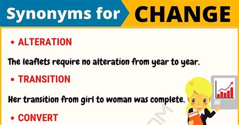 Change Verb Synonyms at Tamara Hall blog